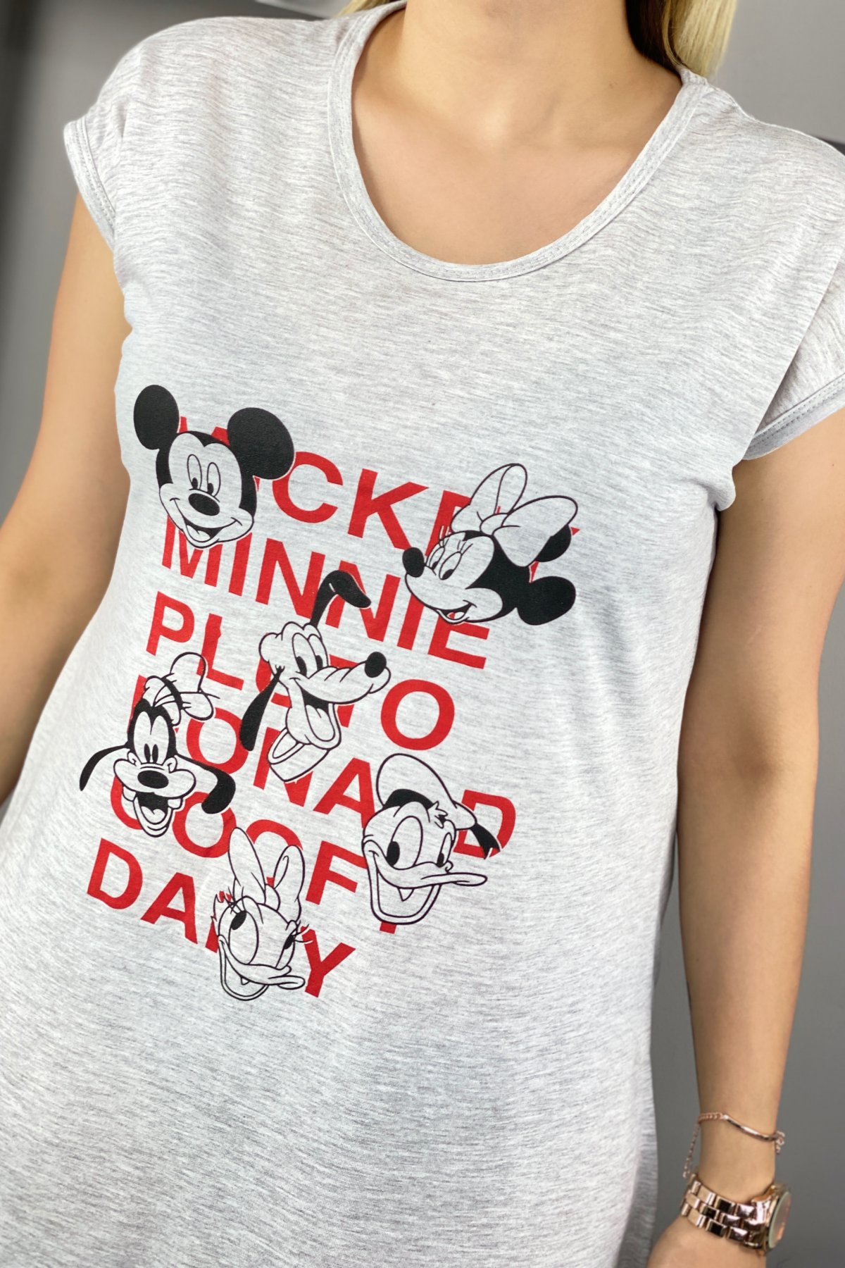 Mickey Mouse Baskı Yazılı Pijama 
